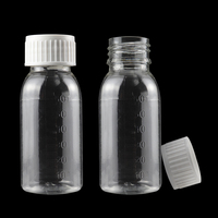Bouteille vide en plastique de 2oz 60cc de réactif chimique de laboratoire pour le stockage de liquides/solides