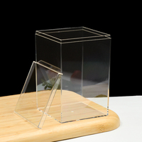 Boîte-cadeau en plastique de qualité alimentaire haute clarté 10cm PS paroi épaisse de 2mm pour l'affichage de gâteau de mariage et le petit emballage de produit
