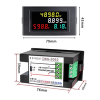 D69-3062/61/65 Voltmeter DC, Amperemeter, Pengukur Daya, Layar LCD Meter Pintar Konsumsi Daya 14-600V 0-20A