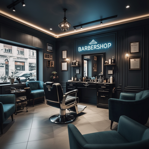 Sillón de Pedicura de Metal Moderno, Elegante y Duradero, Muebles de Madera Real, Espejo de Salón para Barbería o Taller - Product Image 2