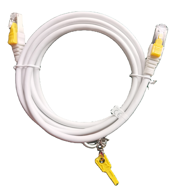 Cat6 UTP/SSTP security patch cord with sheath key lockable patch cable