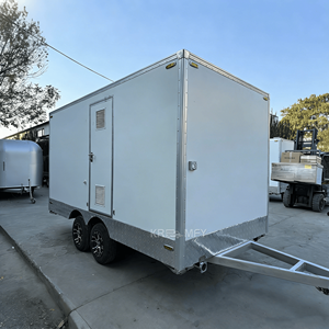 Convenient <b>Portable</b> <b>Toilet</b> Trailer with Double Doors and 2 Stalls Eco-Friendly Outdoor Bathroom for Apartment Use - Product Image 3