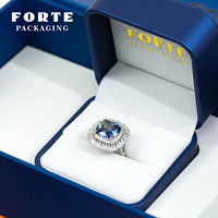 Boîte à bijoux à couvercle magnétique, nouveau style, nouveau design, logo personnalisé pour un cadeau d'anniversaire de couple