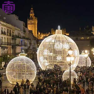 Large 3d Led Arch Ball <b>Light</b> For Christmas Holiday Outdoor Decorations In Malls And Plazas - Product Image 2