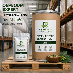 Extracto de Grano de Café Verde en Polvo, Extracto Herbal con Ácido Clorogénico al 50%, Grado Alimenticio, en Botella - Product Image 5