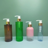 Botella de Plástico Cilíndrica para Cosméticos, con Bomba Pulverizadora, para Lociones y Champús, 100ml, 150ml, 200ml, 250ml