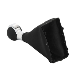 Perilla de palanca de cambios automática para coche, palanca de cambios de cuero para <span class=keywords><strong>Audi</strong></span> A3 8V A6 C7 S3 <span class=keywords><strong>Q3</strong></span> 2 RS3 4 5 S6 RS6 A7, negro, plateado, a prueba de herrumbre - Product Image 4