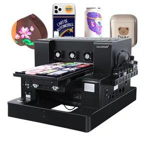 High Efficiency Cell Phone Case Logo Digital Printing A3 UV Inkjet Printers Shop Machines UV Flatbed Printer