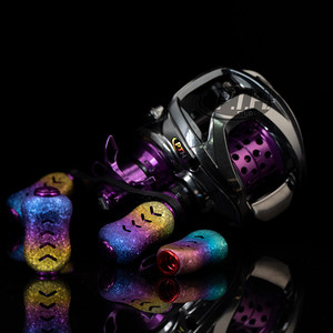 P.T.H. Poignée de modification pour moulinet de baitcasting en titane Ice Crystal, en alliage de titane léger et durable, accessoires de pêche à la ligne - Product Image 2