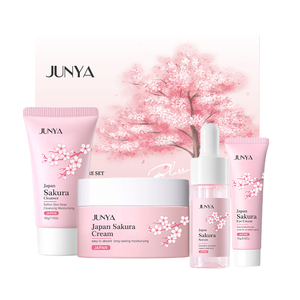 Chuyên Nghiệp Của Phụ Nữ Chăm Sóc Da Hàng Ngày Thiết Lập <span class=keywords><strong>Sakura</strong></span> 4Pcs Kit Hydrating Sáng Vitamin C Giữ Ẩm Sửa Chữa Chăm Sóc Da - Product Image 1