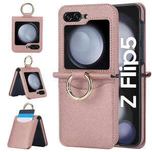 Funda de Cuero con Protección Completa y Anillo para Tarjetas para <span class=keywords><strong>Samsung</strong></span> <span class=keywords><strong>Flip</strong></span> 7 6 5 4 <span class=keywords><strong>3</strong></span> - Product Image 5