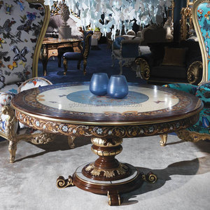 Table Ronde de Luxe en Marqueterie, Style Boulle, Artisanat Haut de Gamme, pour un Œuvre Maîtresse Splendide, Luxueuse et Prestigieuse - Product Image 2