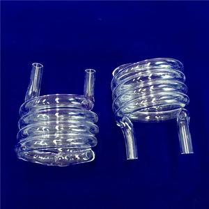 Tubo Espiral de Quartzo Transparente de Boca Dupla, Tubulação de Sílica - Product Image 5