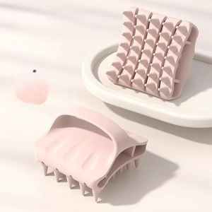 Brosse de bain ovale double face en silicone, nettoyant corporel exfoliant, gommage capillaire, soulagement des démangeaisons, douce et confortable - Product Image 5