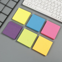 Blocs-notes autocollants fluorescentes U+ de 3x3 pouces, déchirables, réutilisables, personnalisables, multi-usages pour étudiants, fabriqués en Chine