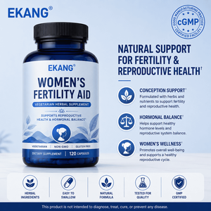 Women's Fertility Aid Herbal <b>Supplement</b> Vegetarian Capsules Reproductive Health Support Hormonal Balance Daily Wellness - Product Image 1