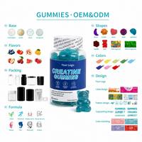 Gommes à la créatine 3g * 60 pour l'énergie sportive, échantillon gratuit