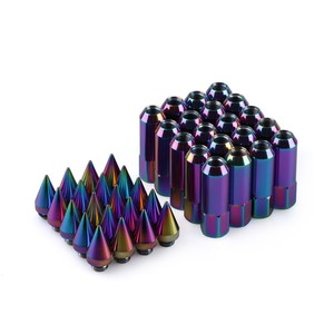 น็อตล้อ M12x1.5 90 มม. หัวแหลม อลูมิเนียมอัลลอย สำหรับการปรับแต่งรถยนต์ อัพเกรด ให้ดูสวยงาม - Product Image 1