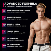 Complément de récupération musculaire à absorption rapide, BCAA, électrolytes, créatine en gommes 5000 mg pour l'hydratation après l'entraînement