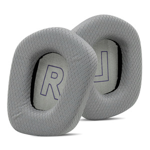 Almohadillas de tela de malla para auriculares de juego compatibles con Logitech G733, calidad OEM, transpirables, de tela deportiva, fundas para auriculares - Product Image 1