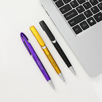 Stylo bille rétractable coloré FEMA, logo personnalisé, vente en gros, pour entreprise, bureau, hôtel, salon professionnel, cadeau promotionnel