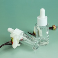5 ml 10 ml 15 ml 20 ml 30 ml 40 ml 50 ml 60 ml flacon compte-gouttes contenant de sérum transparent bouteille d'essence à paroi épaisse