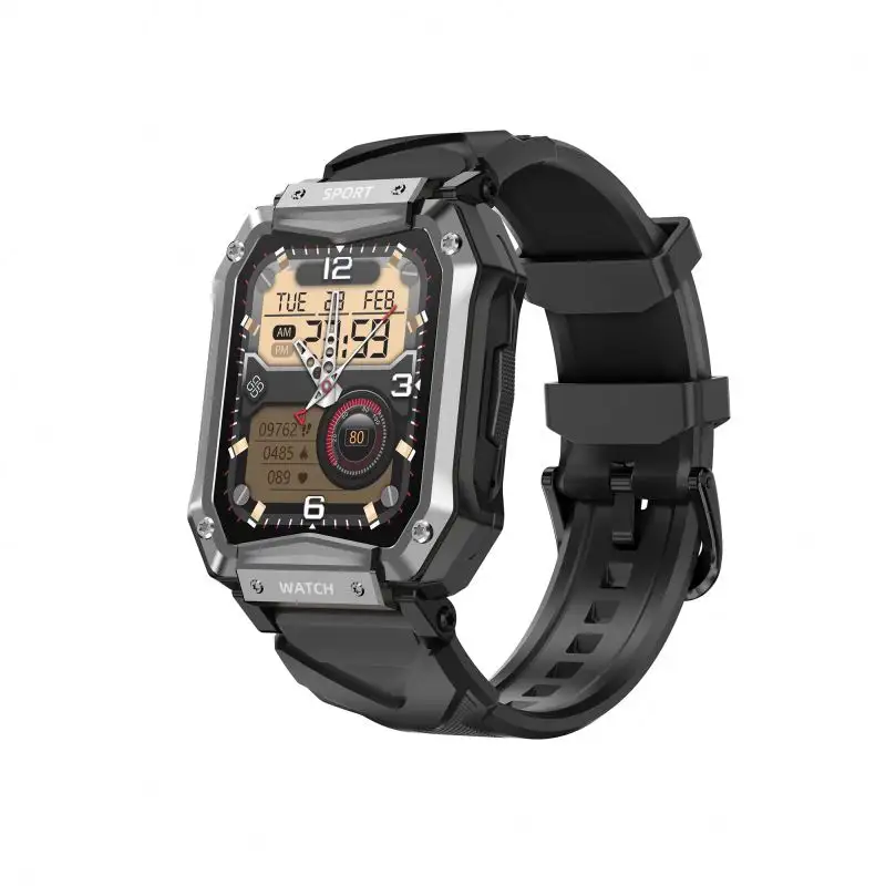 नई आगमन T15 खेल बीटी कॉल Smartwatch IP68 निविड़ अंधकार लंबे समय के अतिरिक्त T15 reloj डिजिटल एंड्रॉयड स्मार्ट घड़ी