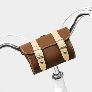 <span class=keywords><strong>Sacoche</strong></span> de guidon universelle pour vélo de ville <span class=keywords><strong>vintage</strong></span> <span class=keywords><strong>Sacoche</strong></span> de selle de <span class=keywords><strong>moto</strong></span> personnalisée en cuir PU - Product Image 6