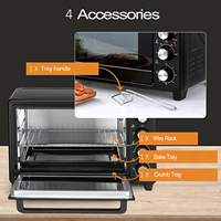 Four électrique ménager de grande capacité 35L 25L à usage domestique Four à pizza poulet gâteau pain steak