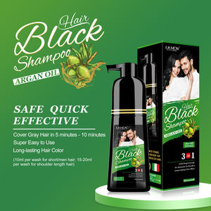 Lichen-<span class=keywords><strong>champú</strong></span> de tinte rápido para hombre, <span class=keywords><strong>champú</strong></span> semipermanente de color negro para el cabello - Product Image 2