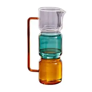 Wholesale Customized Eco-friendly Three Colors Water Pitcher Fruit Infuser Nordic Style Glass Carafe Water Pitcher