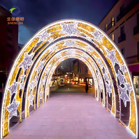 Décorations lumineuses LED 3D personnalisables IP65 pour l'aménagement paysager, motif Cœur de Noël, vente en gros, autres éclairages de fêtes