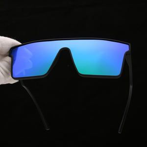 Новейшие 2026 защиты от коррозии морской воды модные квадратные цельные линзы негабаритные брендовые зеркальные солнцезащитные очки с логотипом на заказ - Product Image 2