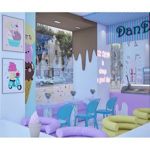 Design Moderno per Interni di <span class=keywords><strong>Gelateria</strong></span>, Bancone Espositivo per Negozio di Yogurt e Gelato Soft - Product Image 5