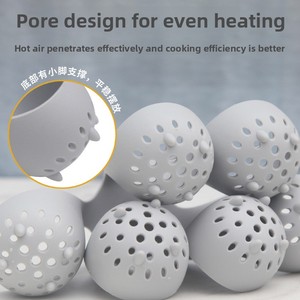 Support de <span class=keywords><strong>cuisson</strong></span> pour œufs en silicone souple, réutilisable, 3 emplacements, grille de <span class=keywords><strong>cuisson</strong></span> pour œufs, plateau vapeur pour cuisine, <span class=keywords><strong>micro</strong></span>-ondes, friteuse à air - Product Image 3