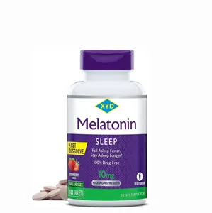 OEM Melatonin Tablets Supplement to Improve Sleep quality and Helping the induction of sleep Melatonin Chewable Tablets