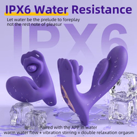 Vibrateur rotatif portable 3 en 1 avec fonction de léchage de langue, contrôle par application, 9 modes de vibration, stimulateur du clitoris, jouet sexuel silencieux pour femmes
