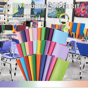 Papier A3 DIY en gros pour étudiants, 10 feuilles de carton rigide, papier de copie, impression couleur, épaissi, résistant à l'humidité, pour <span class=keywords><strong>origami</strong></span> et découpe - Product Image 2