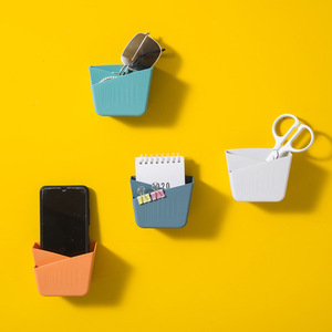 Contenedor de Almacenamiento Rectangular Multicolor para Montar en la Pared, Organizador para Control Remoto, Teléfono, Gafas y Tijeras - Product Image 2