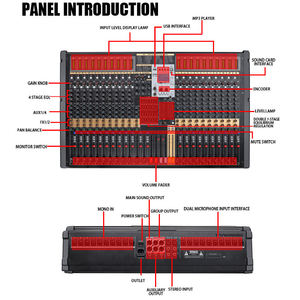Consola <span class=keywords><strong>de</strong></span> <span class=keywords><strong>Mezclas</strong></span> Digital Profesional TFB-24 <span class=keywords><strong>de</strong></span> 24 Canales <span class=keywords><strong>con</strong></span> Efectos DSP Duales, Bluetooth, Grabación USB y <span class=keywords><strong>Tarjeta</strong></span> <span class=keywords><strong>de</strong></span> <span class=keywords><strong>Sonido</strong></span> <span class=keywords><strong>Integrada</strong></span> - Product Image 5