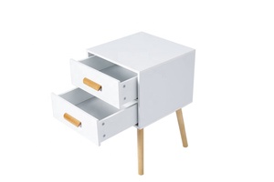<strong>Bedside</strong> <strong>Table</strong> for Home Furniture Bedroom Organizer 2 Layers Nightstand With Drawer Quality Luxury <strong>Round</strong> Night Stand - Product Image 3