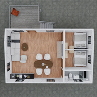 Maison préfabriquée modulaire de 3 chambres à coucher en Chine ensemble modulaire de petit kit de maisons en cabine maison en conteneur à vendre