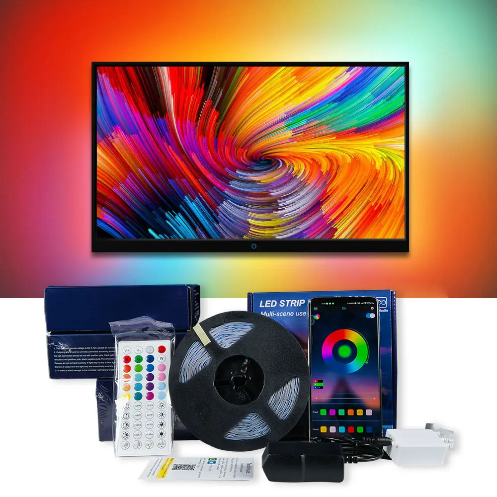 Hot Selling RGB Farben LED-Streifen Licht für Desktop-TV-Bildschirm Hintergrund