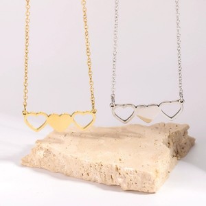 Stainless Steel <strong>3</strong> Heart to Heart Pendant <strong>Necklace</strong> 18K Gold Friendship <strong>Sister</strong> Mother Daughter Birthday Gift Link Chain <strong>Necklace</strong> - Product Image 4