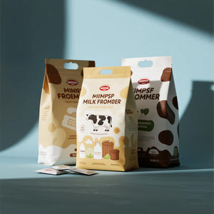 Personnalisé 500g 1kg Populaire Debout Pochette à fermeture éclair Ziplock Protéine <span class=keywords><strong>de</strong></span> lactosérum en poudre Vache Coco Lait Café Poudre Sacs Pochette d'emballage - Product Image 6