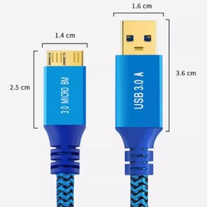 Cable de Disco Duro de Alta Velocidad y Resistencia, USB 3.0 A a Micro B, Compatible con Seagate, WD, Toshiba, <span class=keywords><strong>Westgate</strong></span>, Samsung Galaxy S5 - Product Image 2