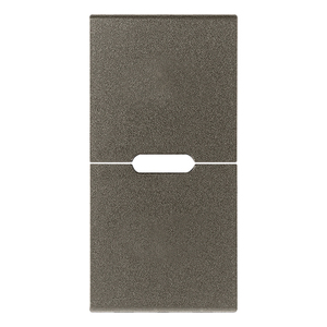 Custom Metal Wall <b>Switch</b> Plate 1M Neutral Two Half Keys 4.44 In Length 2.3 In Width 0.67 In Height - Product Image 1