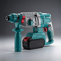 Marteau perforateur rotatif sans fil 550W 21V 220V, alimenté par batterie au lithium, moteur sans balais, portable, pour bricolage