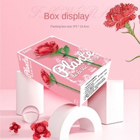 Décor à la maison fausses fleurs Bouquet jouets bouquets de roses florales artificielles Mini rose rouge brique bricolage Moc Nano fleur blocs de construction