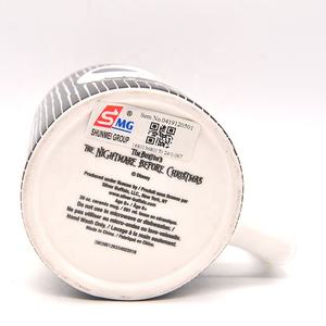 Tasse en céramique 20oz en forme de poignée NBC <span class=keywords><strong>Jack</strong></span> Evil Laugh Pin Stripes Halloween Décoré Cadeaux Tasses à café en porcelaine - Product Image 5